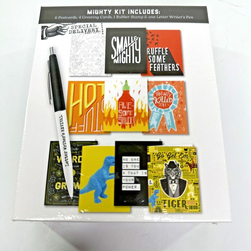 Letter Writers Revival Mighty Writing Kit Postcard Pen Greeting Card Stamp Gift